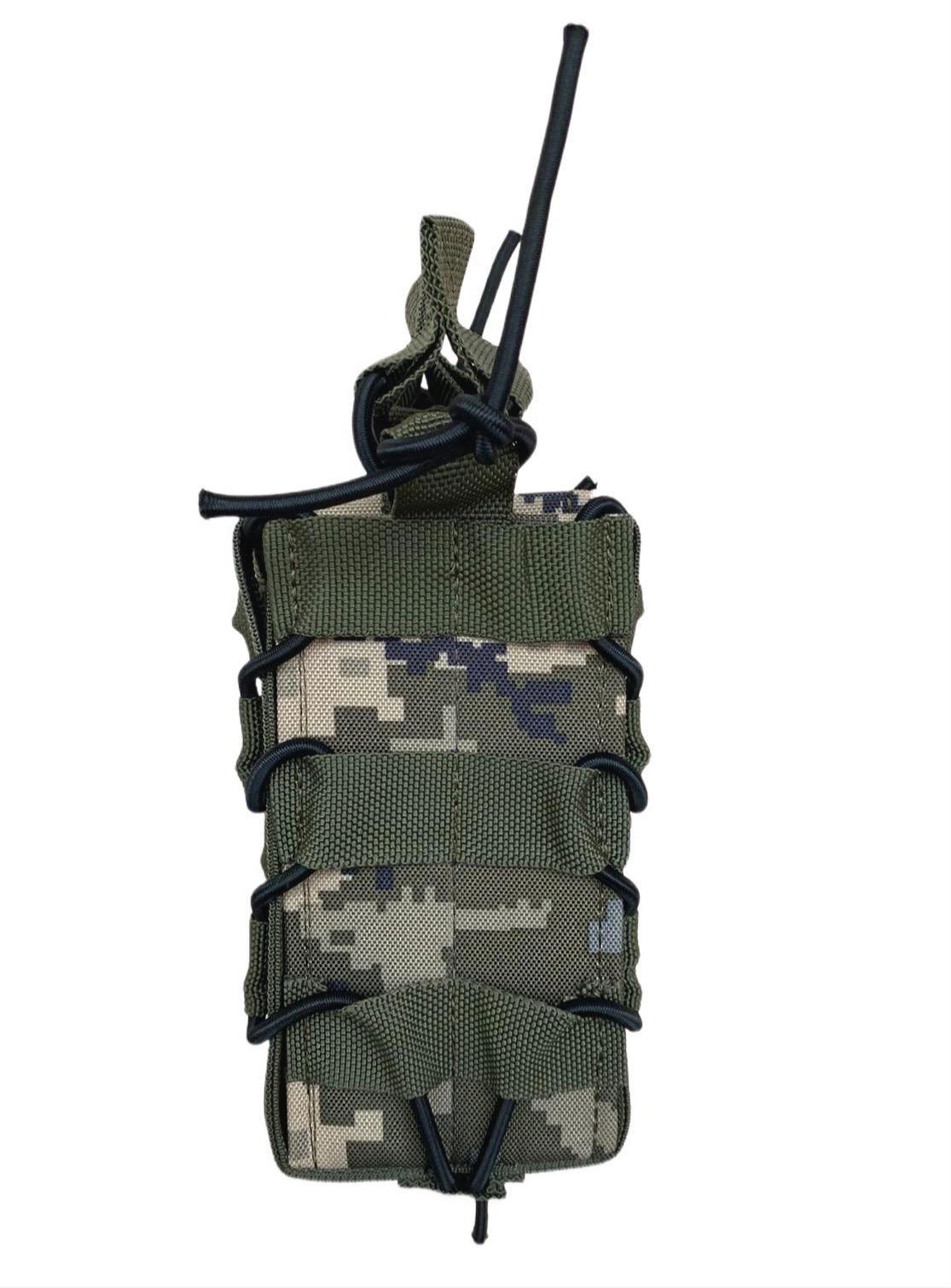 Подсумок каркасный для магазина АК открытый двойной Пиксель (23563380)