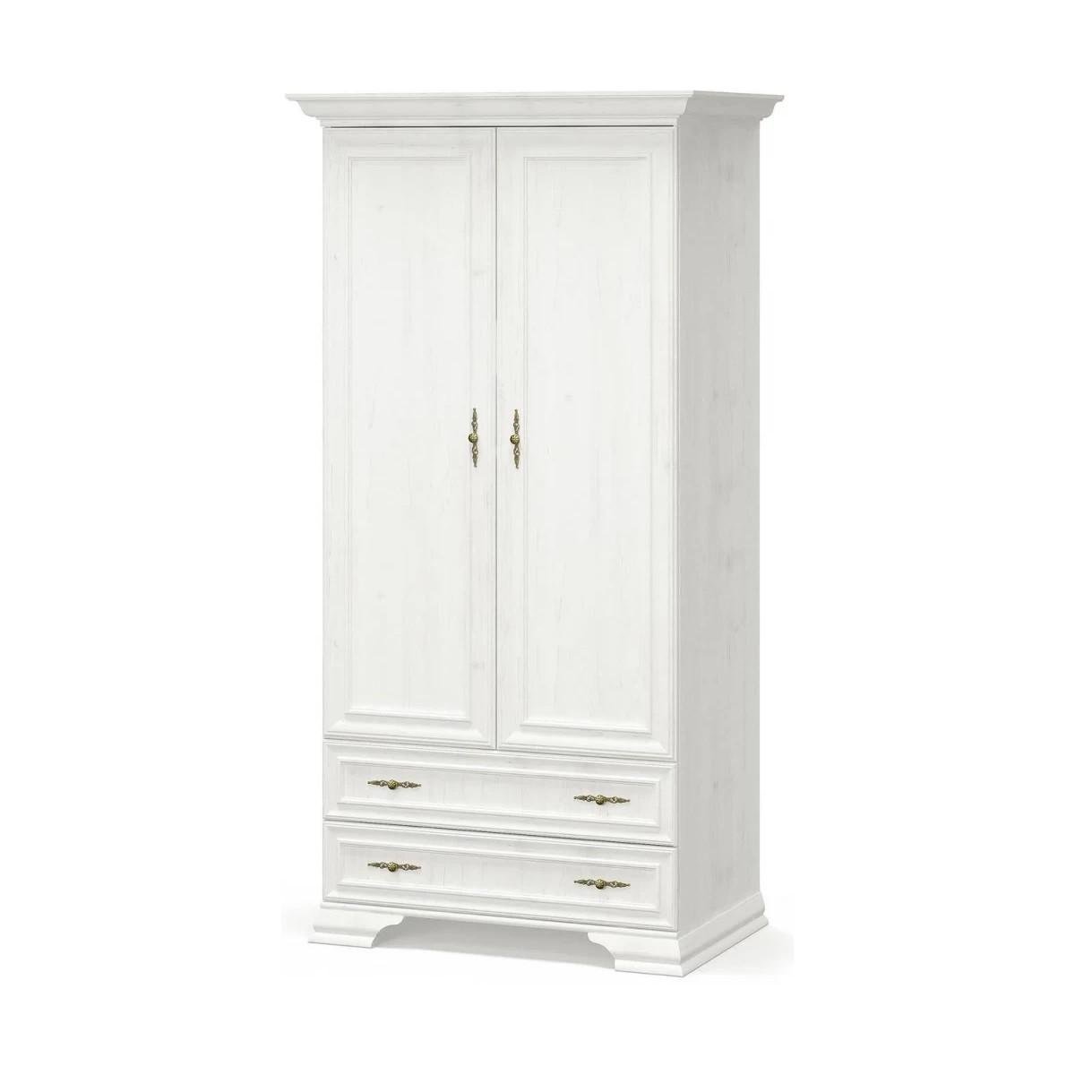 Шкаф распашный двухдверный Мебель Сервис Ирис 2Д2Ш с выдвижными ящиками 101х198 см Андерсон пайн (shafa_2D2Sh_Iris_MS)