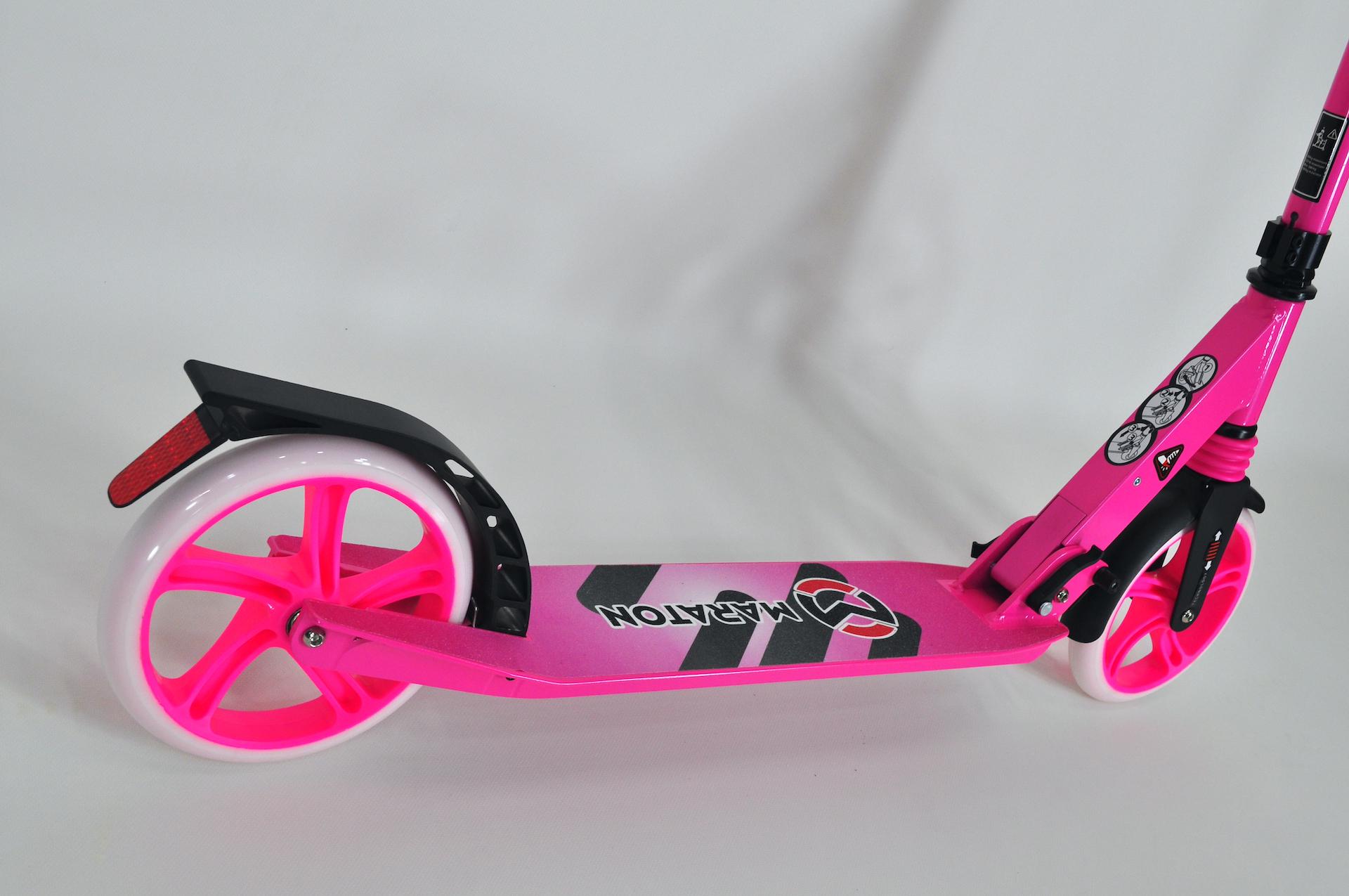 Самокат Maraton Comfort двоколісний з підногою і ременем Рожевий - фото 12 Самокат Maraton Comfort двоколісний з підногою і ременем Рожевий - фото 12