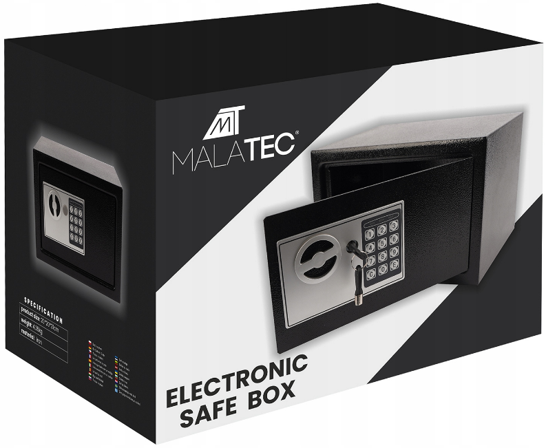 Сейф із кодом Malatec 31x20x20 см - фото 10