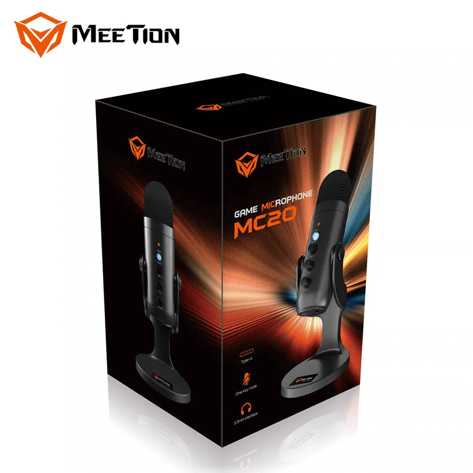 Микрофон MeeTion MT-MC20 Type-C/AUX Black (0e7f0f8e) - фото 2