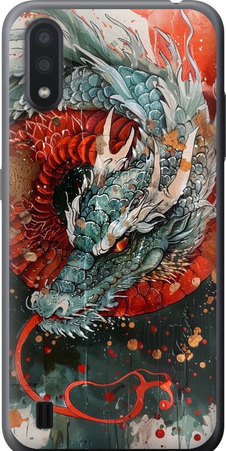 Чехол на Samsung Galaxy A01 A015F Стихия огня (6101t-1842-42517)