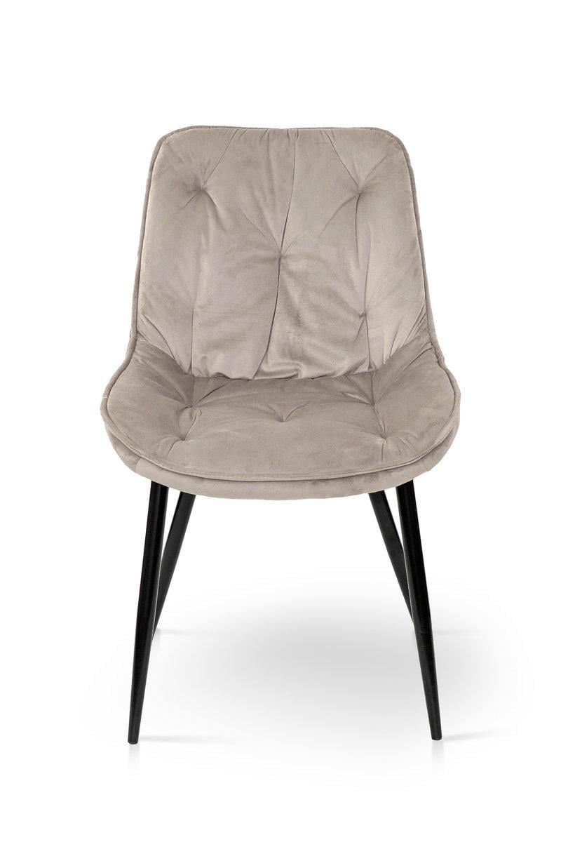 Стілець кухонний Мікс Меблі Прадо-R Чорний/Велюр бежевий - фото 2