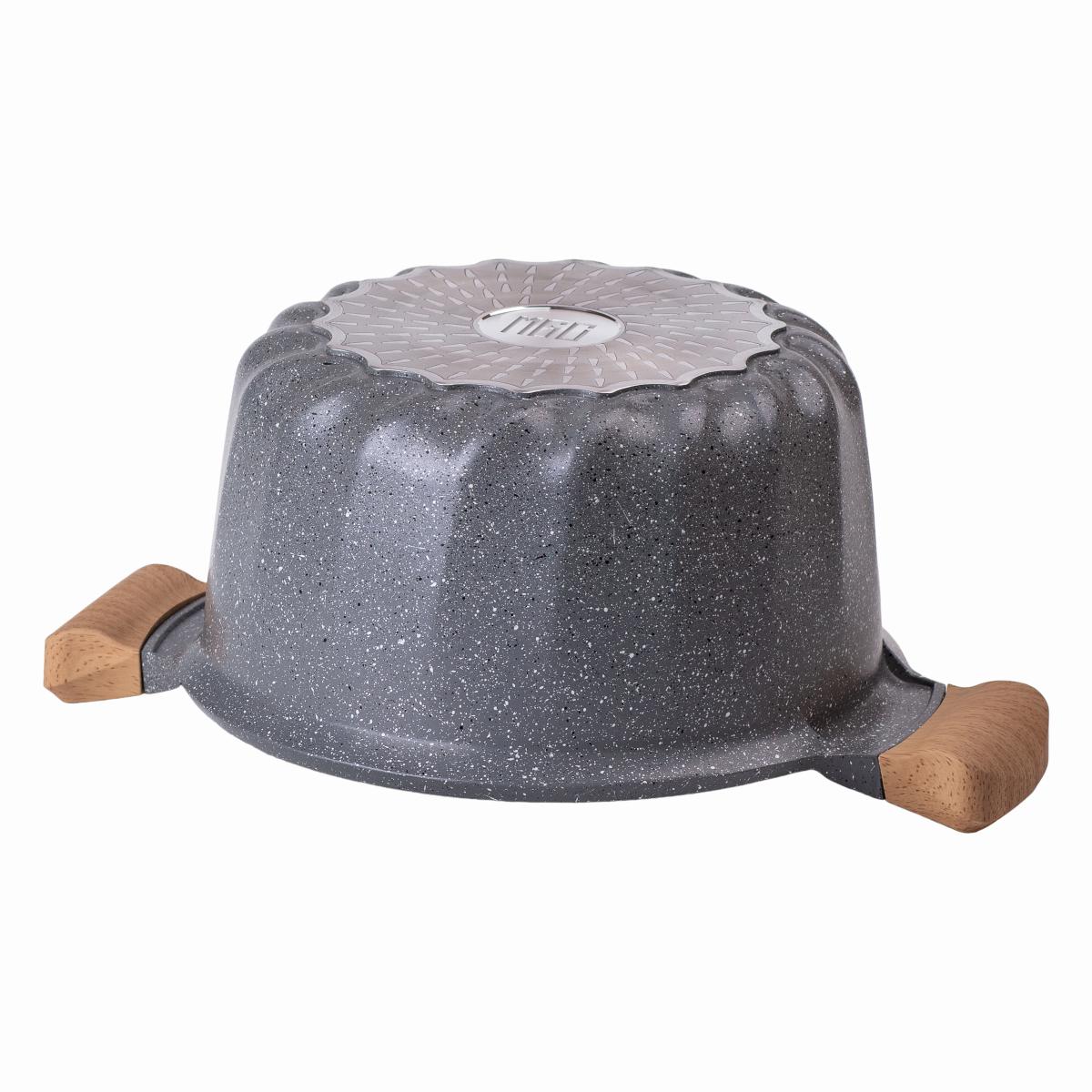 Кастрюля алюминиевая MGC во французском стиле со стеклянной крышкой 5 л Серый - фото 5 Кастрюля алюминиевая MGC во французском стиле со стеклянной крышкой 5 л Серый - фото 5