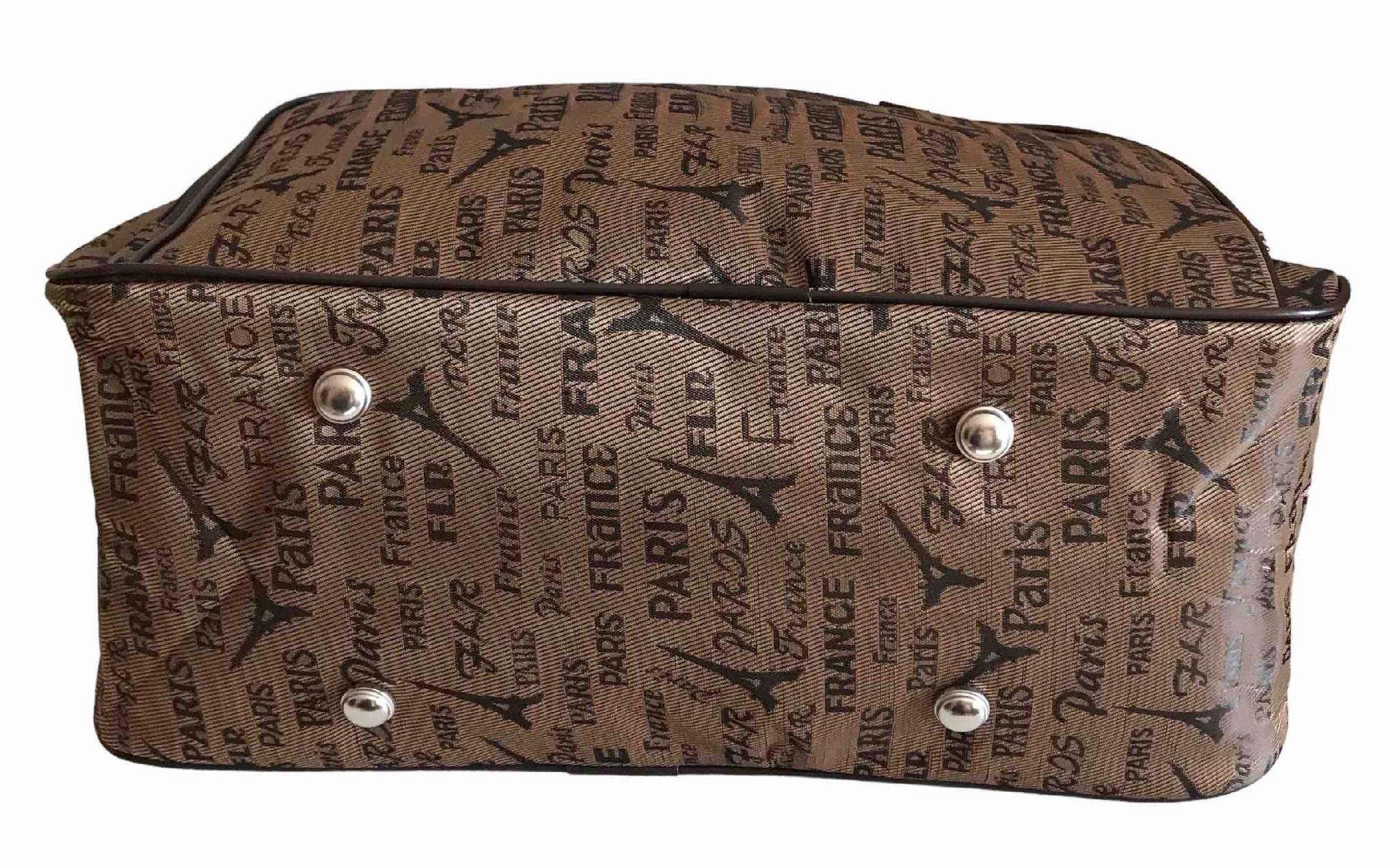 Сумка дорожная ручная кладь с длинным ремнем через плечо Коричневый (8802BP) - фото 4 Сумка дорожная ручная кладь с длинным ремнем через плечо Коричневый (8802BP) - фото 4