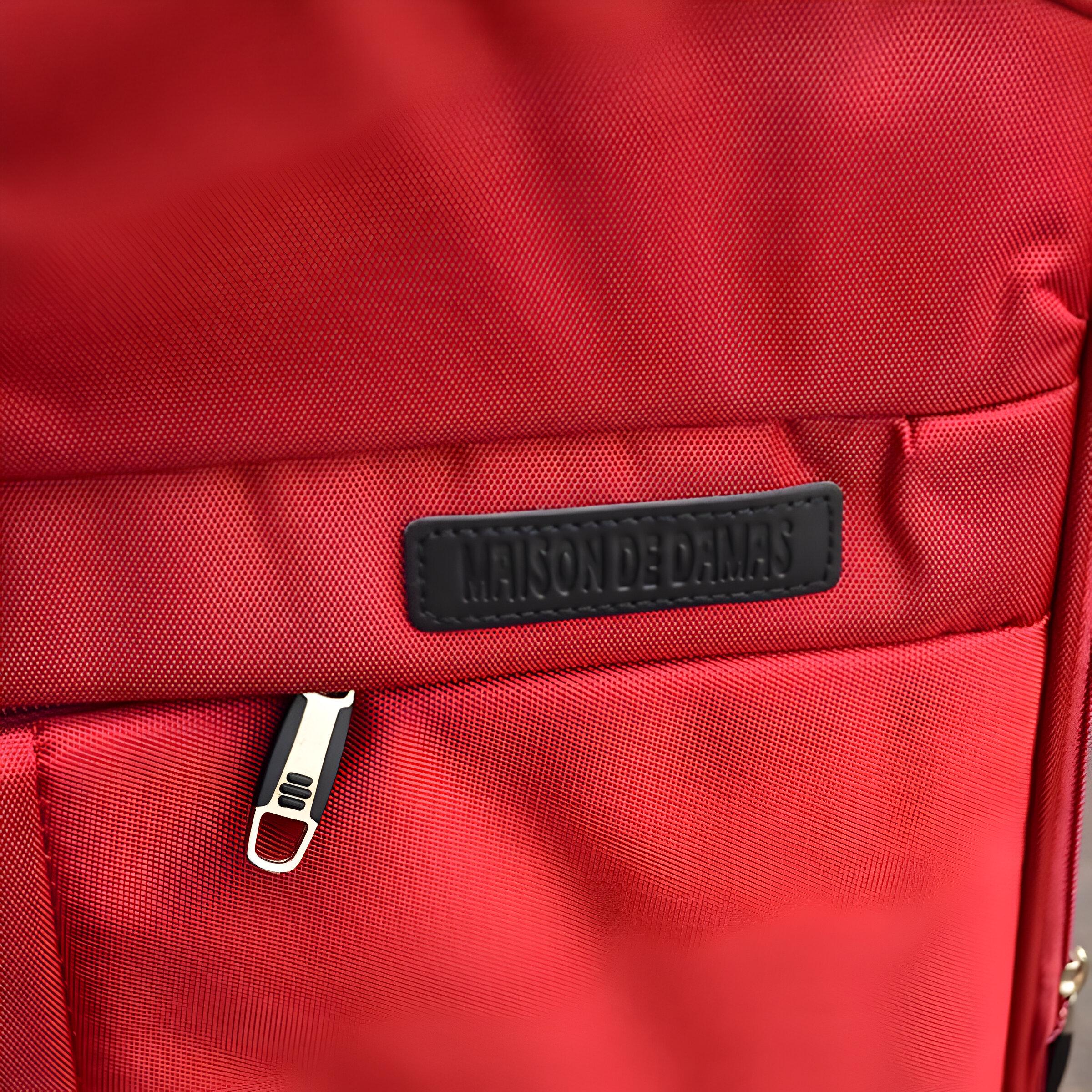 Набір валіз тканинних 3в1 з кодовим замком та телескопічною ручкою Червоний (24-292) - фото 5 Набір валіз тканинних 3в1 з кодовим замком та телескопічною ручкою Червоний (24-292) - фото 5