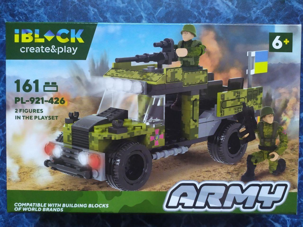 Конструктор Iblock Army Військовий джип 161 дет. (PL-921-426)