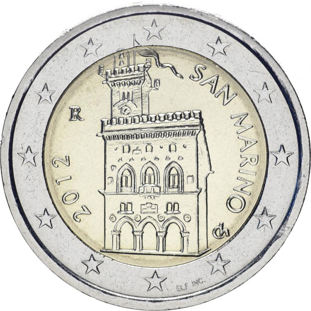 Коллекционная монета Сан-Марино 2 евро 2012 UNC (М10328)