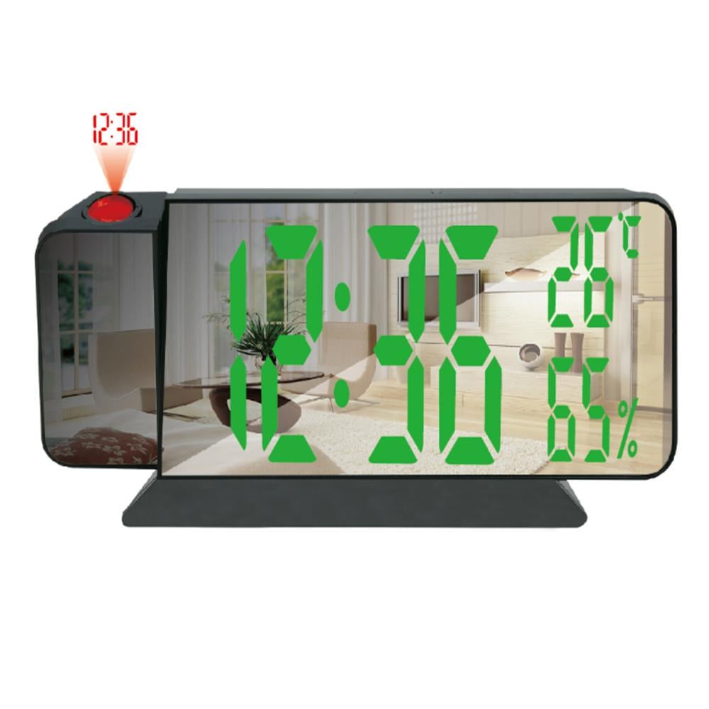 Часы настольные проекционные VST VST-900S-4 LED USB Black (10831)