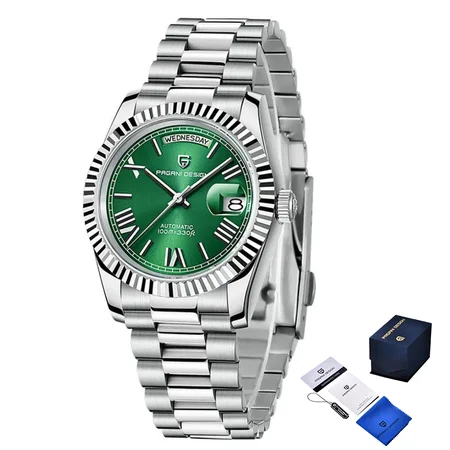 Наручные часы Pagani Design PD-1752 Silver-Green (2698)