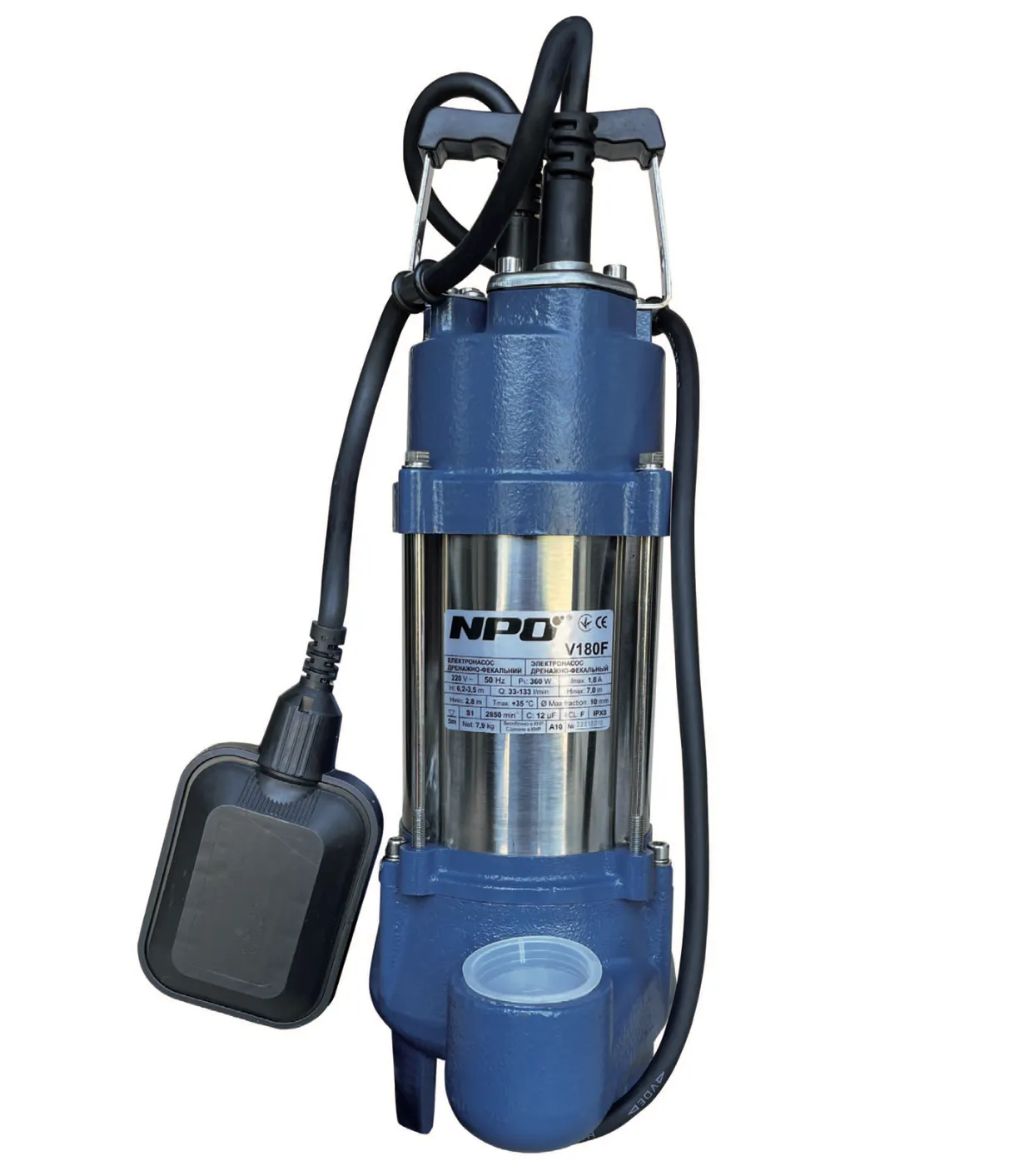 Насос дренажно-фекальный NPO V250F Насос дренажно-фекальный NPO V250F