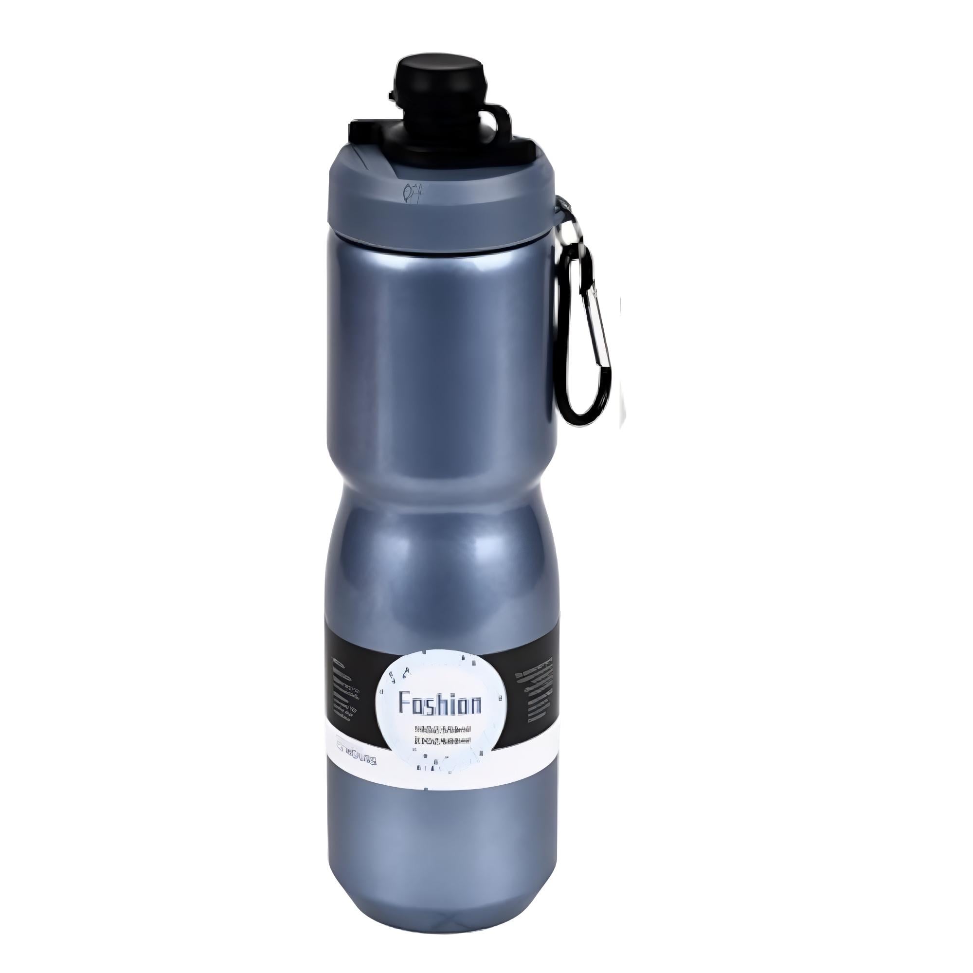 Термос-поилка Fashion For bike 680 мл с носиком/клипсой и карабином Синий (MT-5348-0.68)