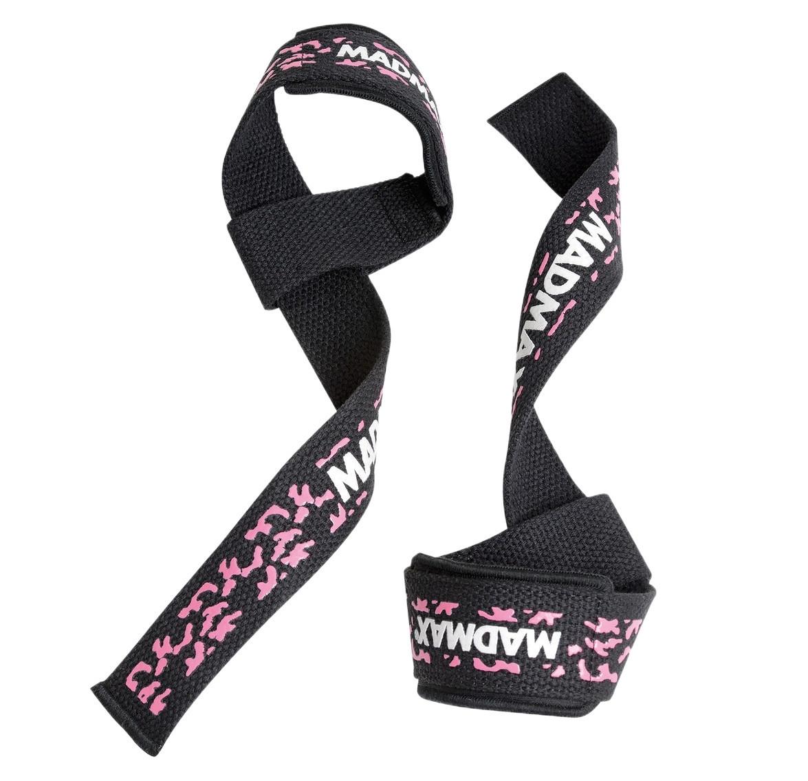 Лямки для тяги MadMax Camo Power Wrist Straps Camo/Pink (A-012705)