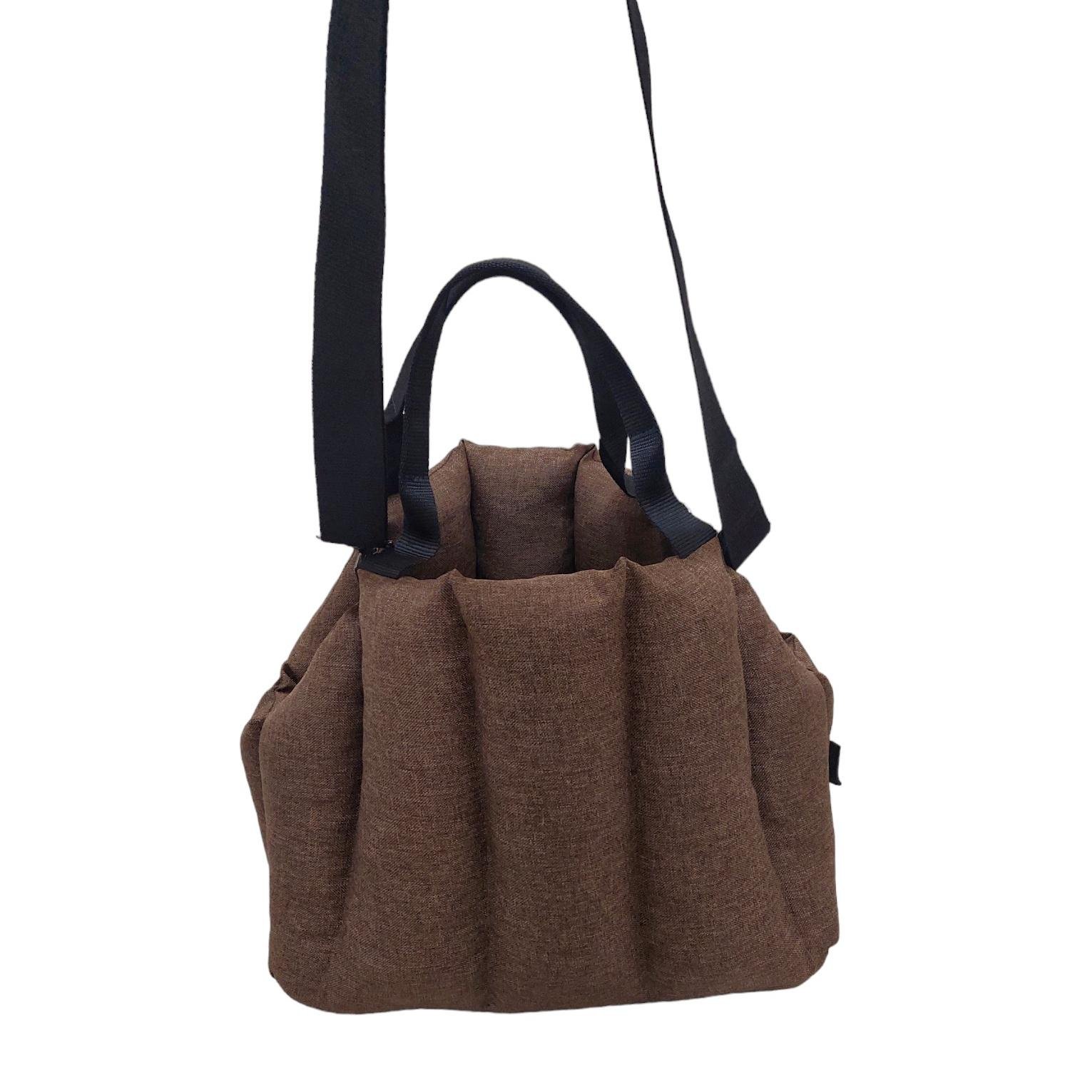 Сумка-переноска для тварин 45х30х37 см Коричневий (765757) - фото 2 Сумка-переноска для тварин 45х30х37 см Коричневий (765757) - фото 2