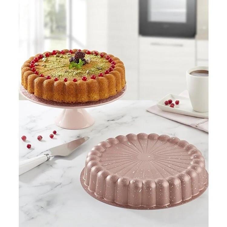 Форма для выпекания кекса Madam Coco 287 алюминий 28х7 см Розовый (2029190712) - фото 2 Форма для выпекания кекса Madam Coco 287 алюминий 28х7 см Розовый (2029190712) - фото 2