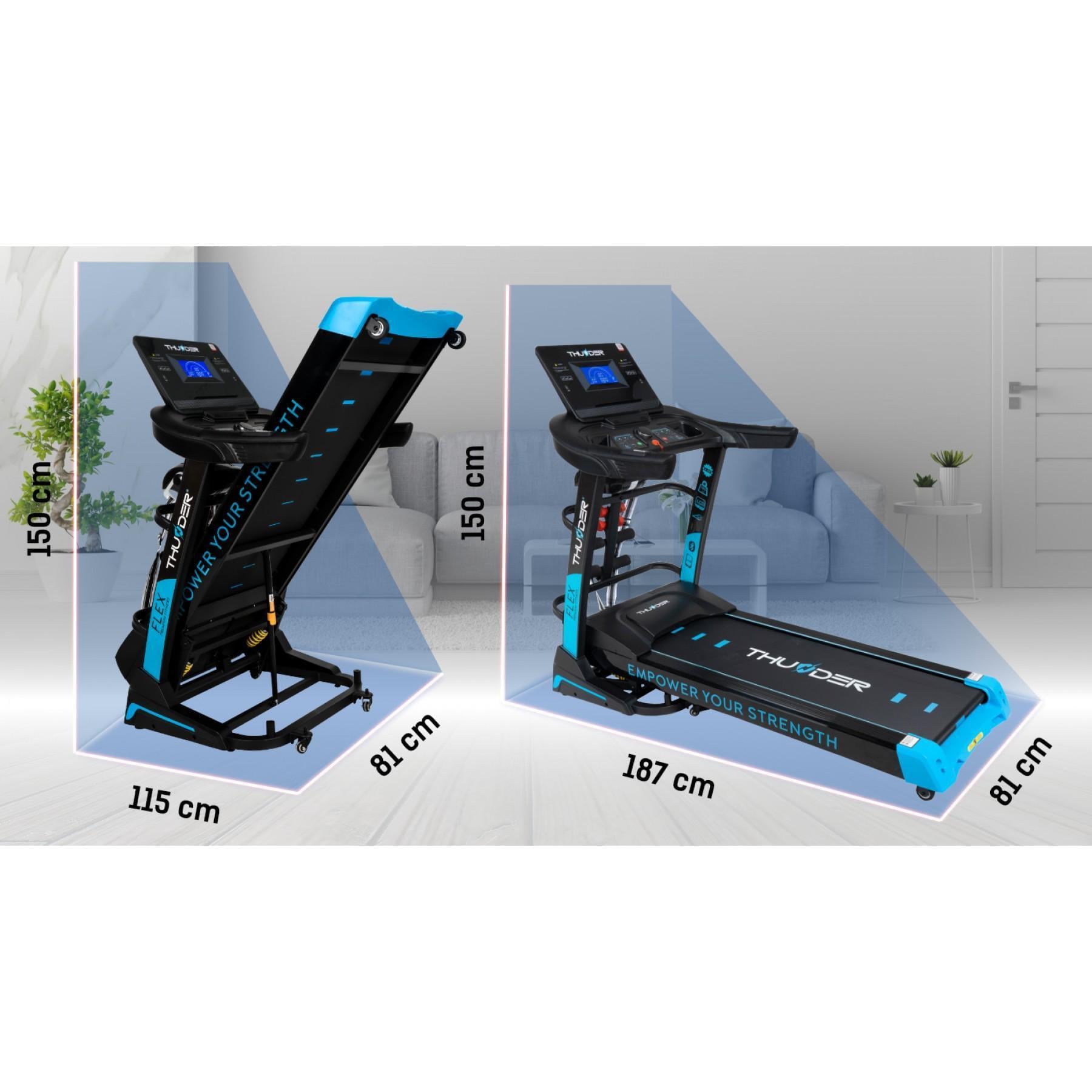 Беговая дорожка Thunder Flex-DS Black (47081) - фото 5