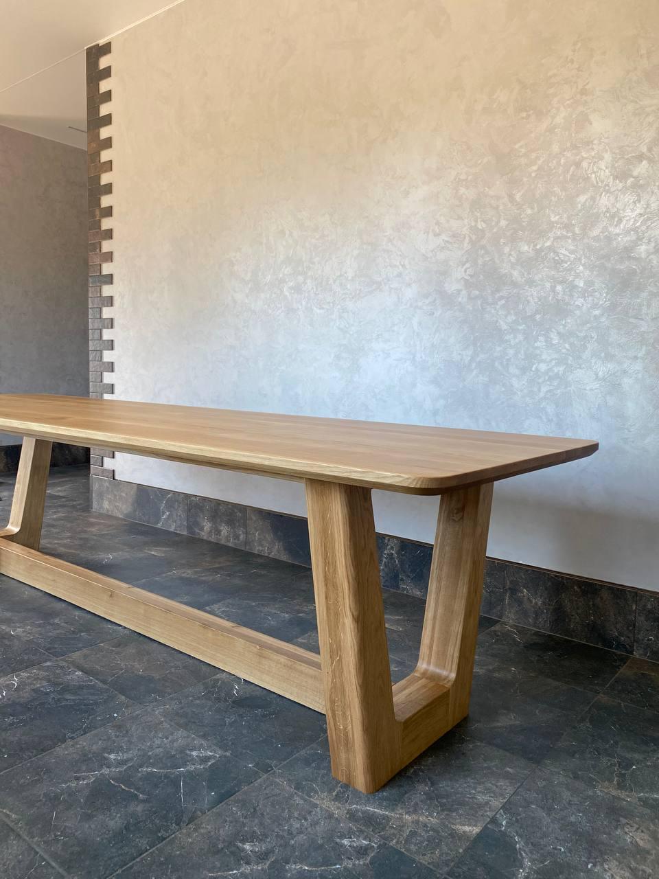 Обідній стіл Garz з масиву дуба 300х90х48 см - фото 4 Обідній стіл Garz з масиву дуба 300х90х48 см - фото 4