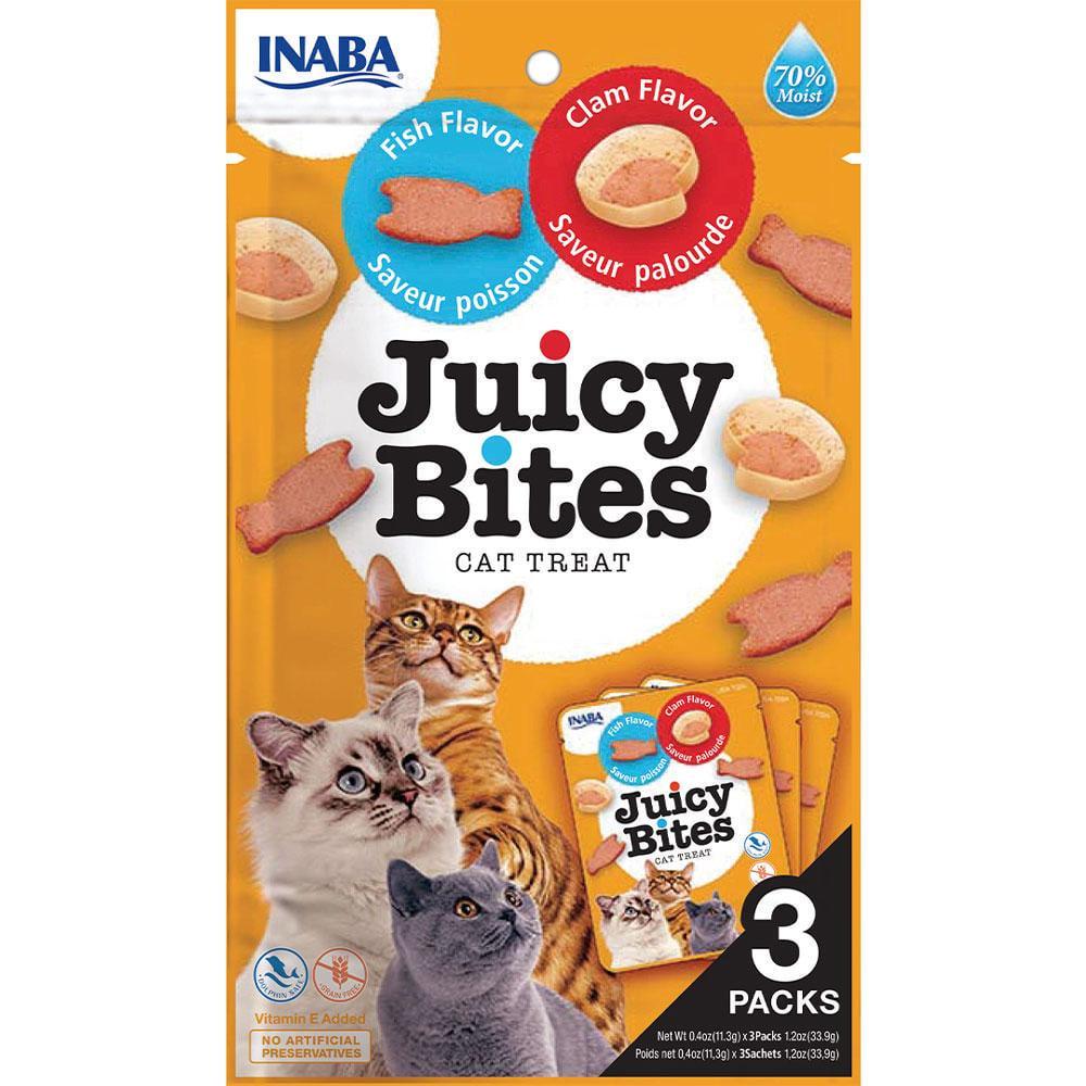 Лакомство для кошек Inaba Juicy Bites Сочные снеки со вкусом рыбы и молюсков 3 шт./уп. (1928441068)