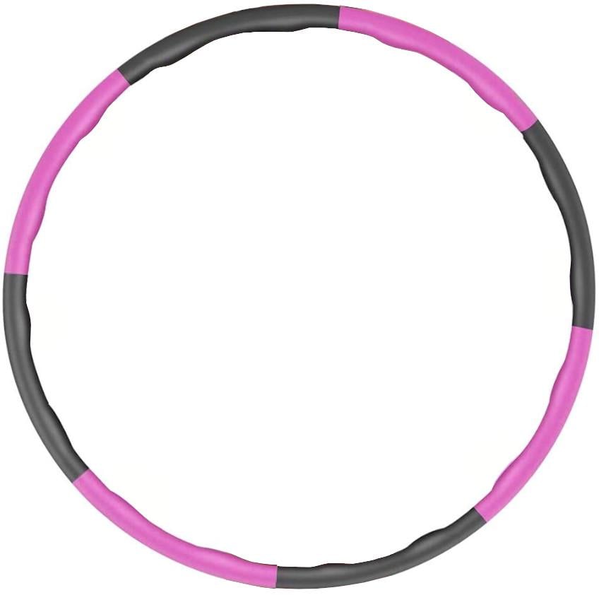 Обруч масажний 4FIZJO складаний 95 см 1 кг Grey/Pink (P-5907739313027)
