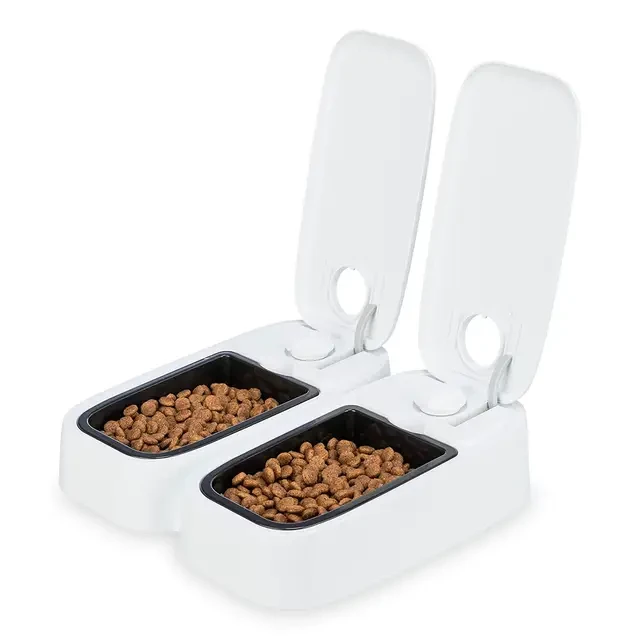 Автоматична годівниця для кота та собаки з таймером 48 годин диспенсер для сухого та вологого корму 600 мл
