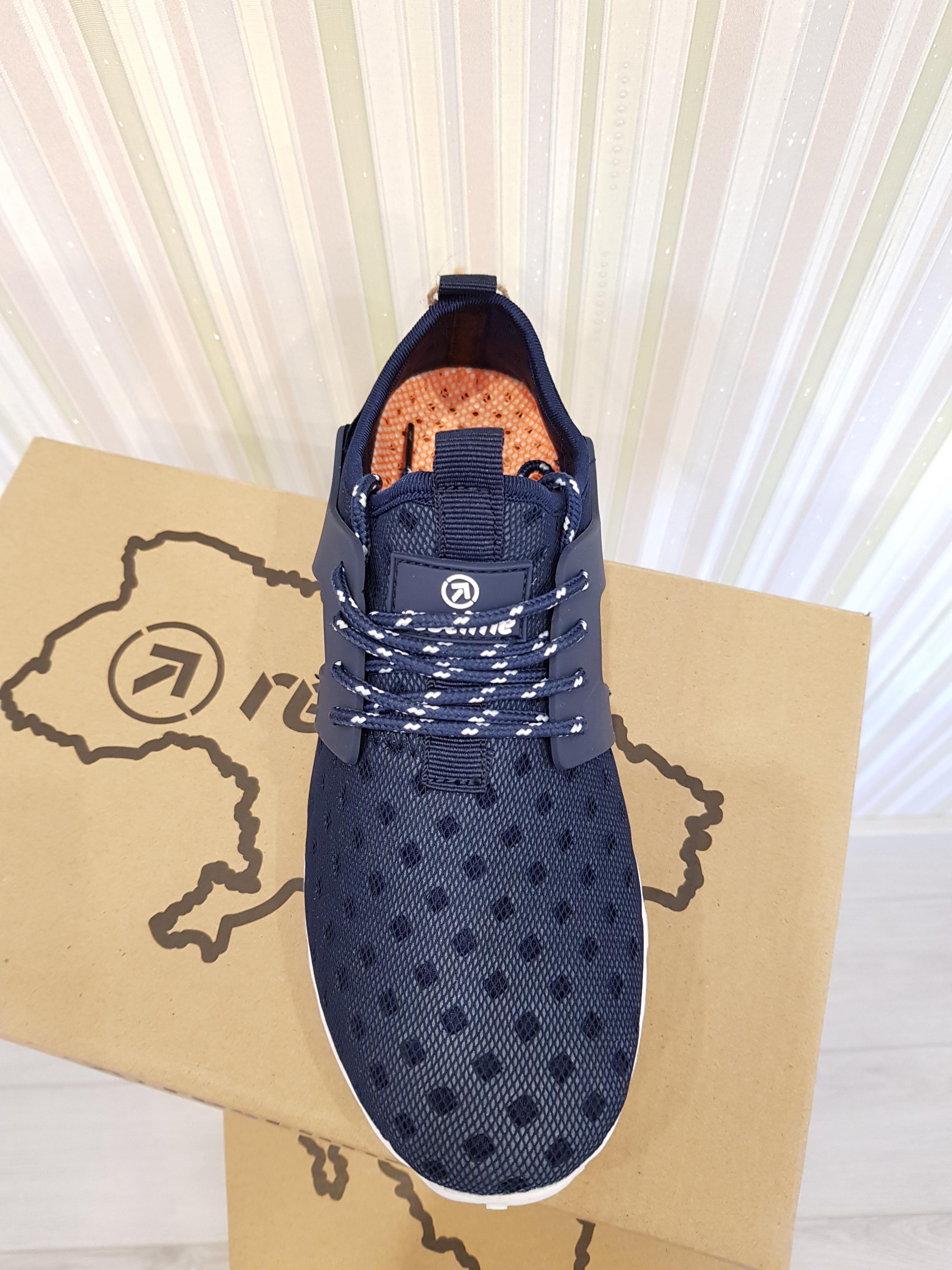 Кроссовки женские Restime SWL 20227 текстильные р. 36 Синий/Белый (1276-36) - фото 7