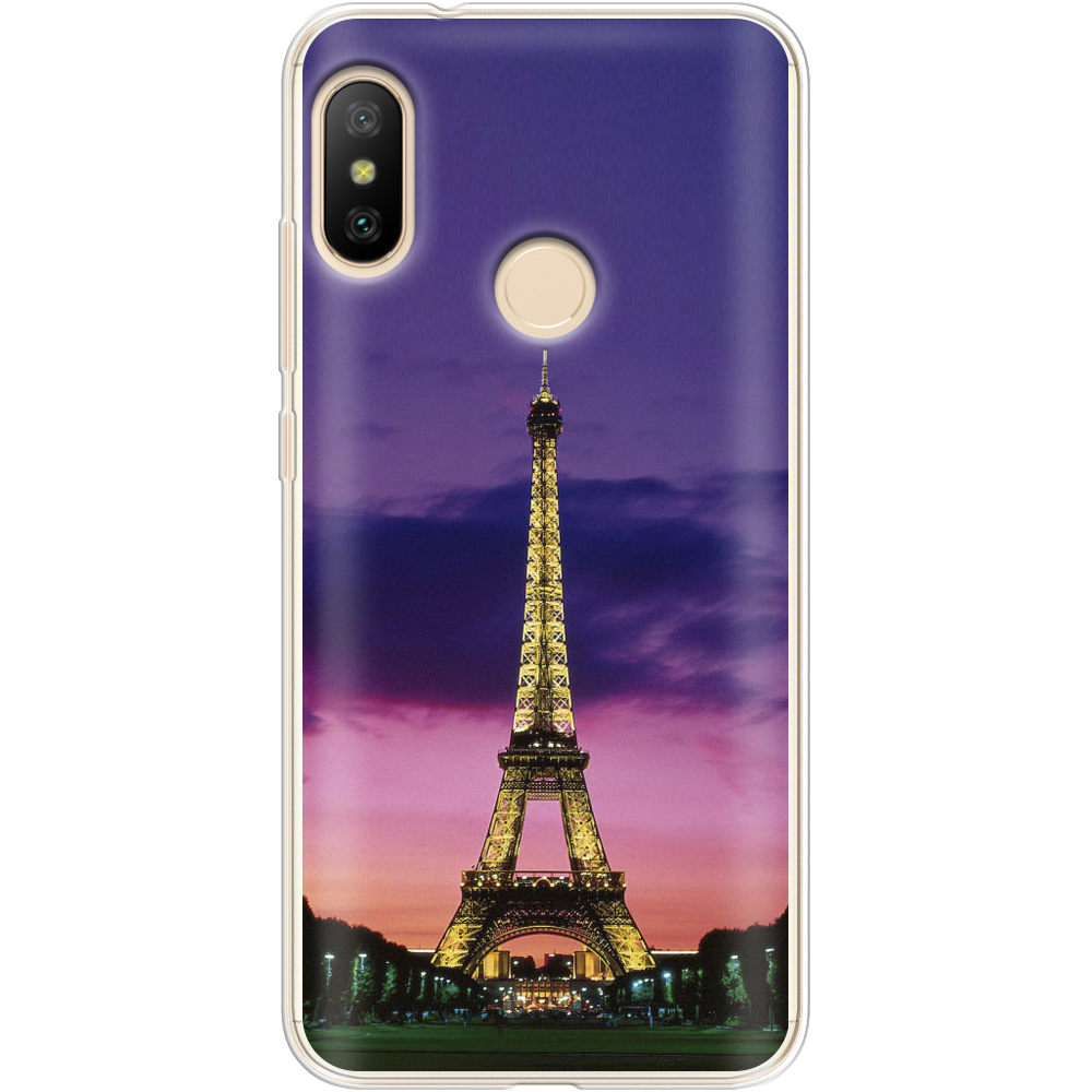 Чехол BoxFace Xiaomi Mi A2 Lite Полночь в Париже Прозрачный силикон (34892-up964-34892)