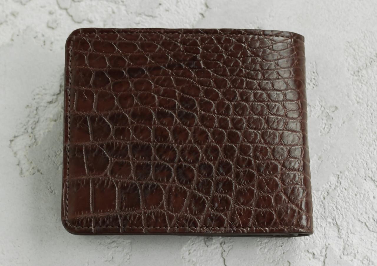 Кошелек Ekzotic Leather из кожи крокодила Коричневый (cw34_8) - фото 2