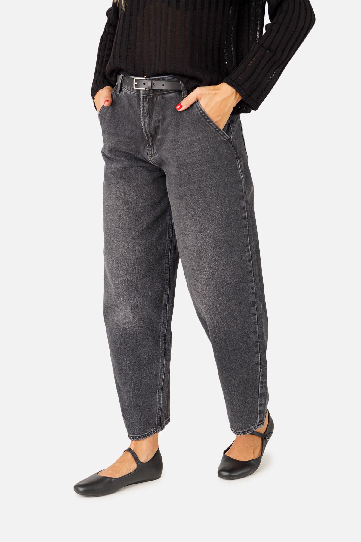 Джинси жіночі ЦБ-00257501 р. 42 Темно-сірий (SKT001013249) - фото 2