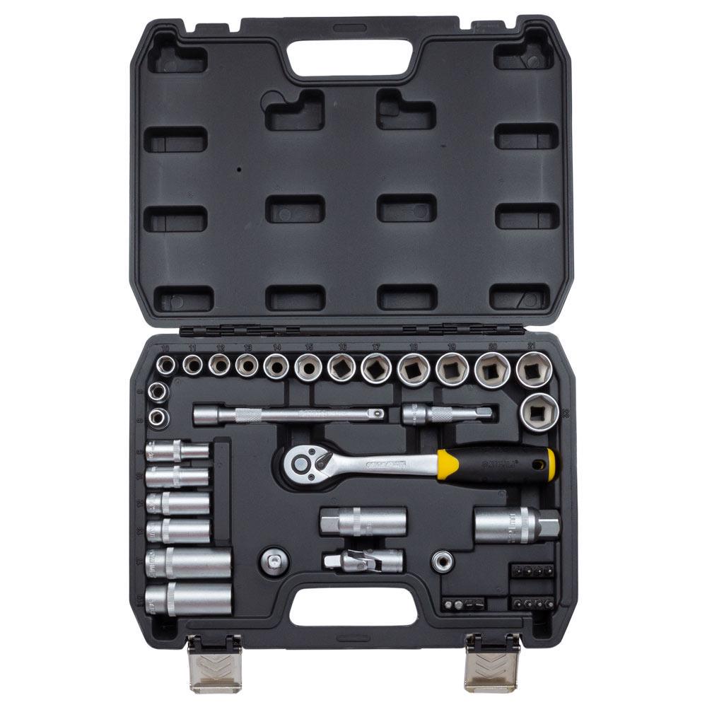 Набір насадок торцевих і біт Sigma CrV mid 3/8" 39 шт. (6003601) - фото 6 Набір насадок торцевих і біт Sigma CrV mid 3/8" 39 шт. (6003601) - фото 6