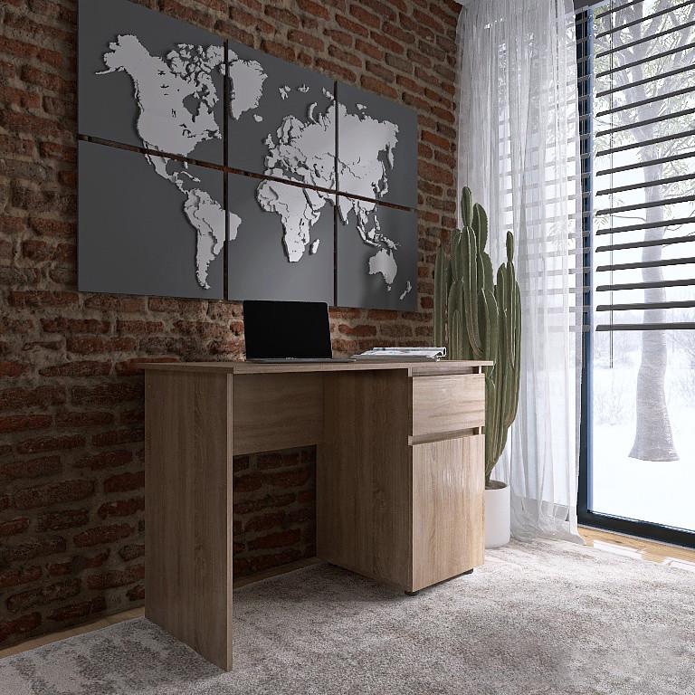 Комп'ютерний стіл Еверест СЛ-1 Лайт 110х55х77 см Дуб Сонома (DTM-4669) - фото 3 Комп'ютерний стіл Еверест СЛ-1 Лайт 110х55х77 см Дуб Сонома (DTM-4669) - фото 3