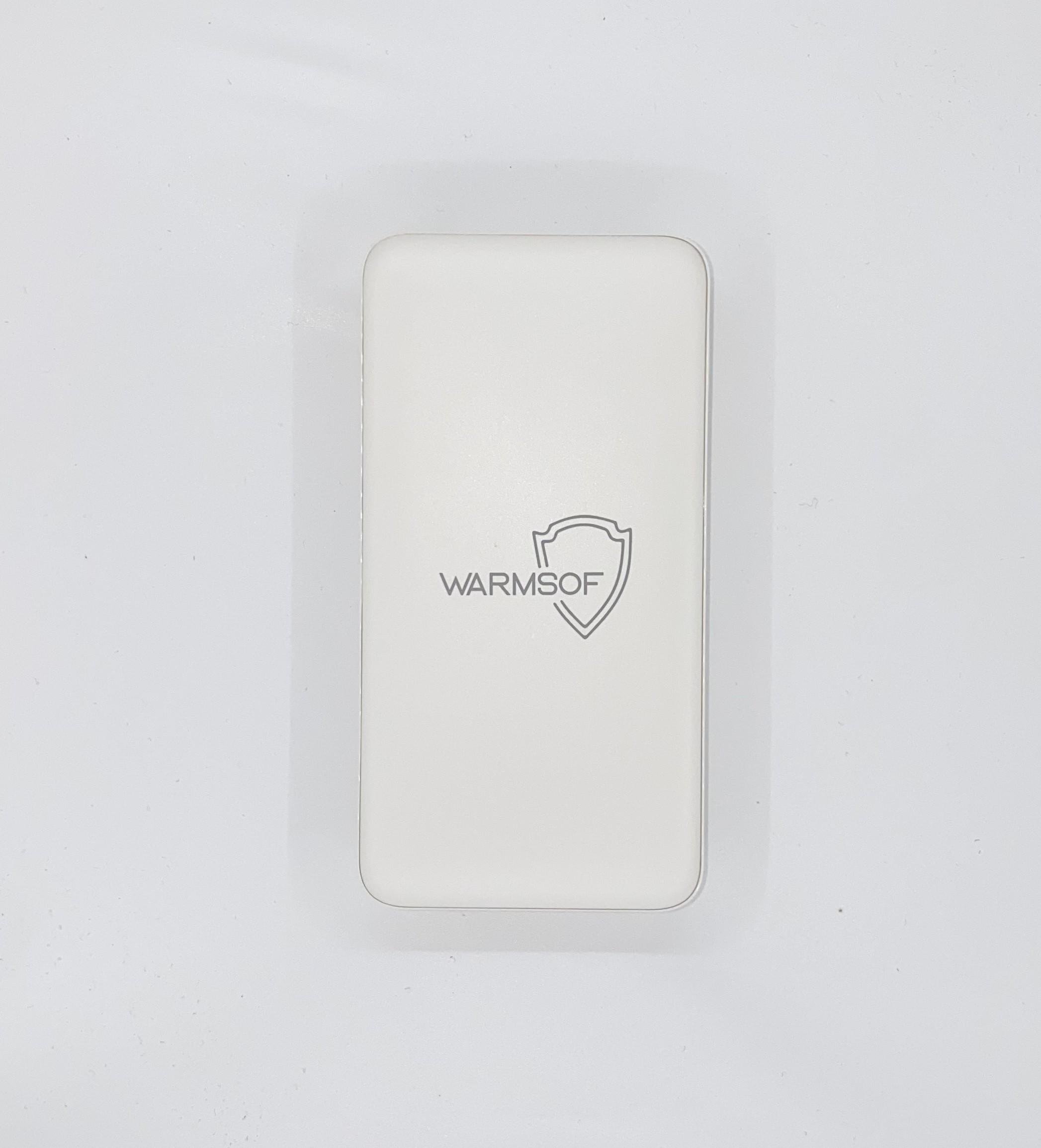 Повербанк Warmsof 20000 mAh 2xUSB 1хType-C Power Delivery 3,0 Quick Charge 3,0 Білий - фото 3