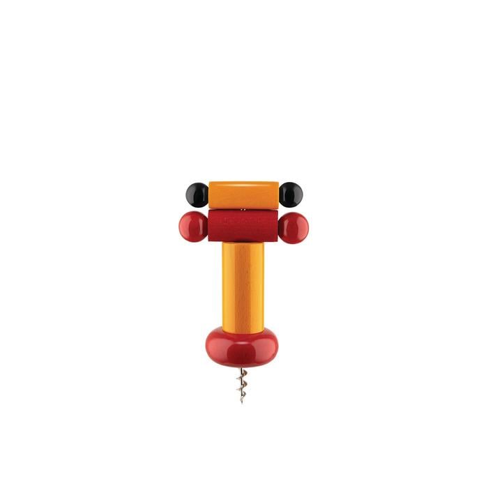 Штопор Alessi 6х18 см Желтый/Красный/Черный (2607464)