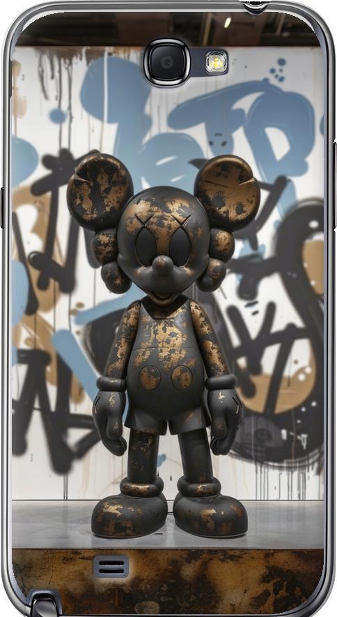 Чехол на Samsung Galaxy Note 2 N7100 Bronze kaws v2 (6098t-17-42517)