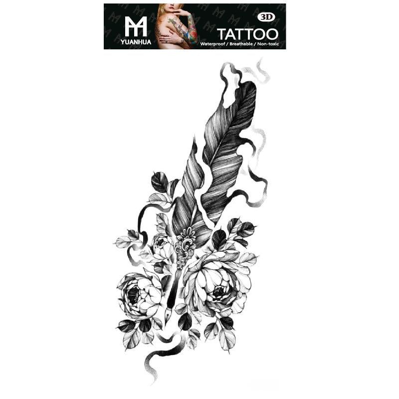 Тату тимчасове водостійке 3D велике Тигр FF-109 17,5х8,5 см (4419533)