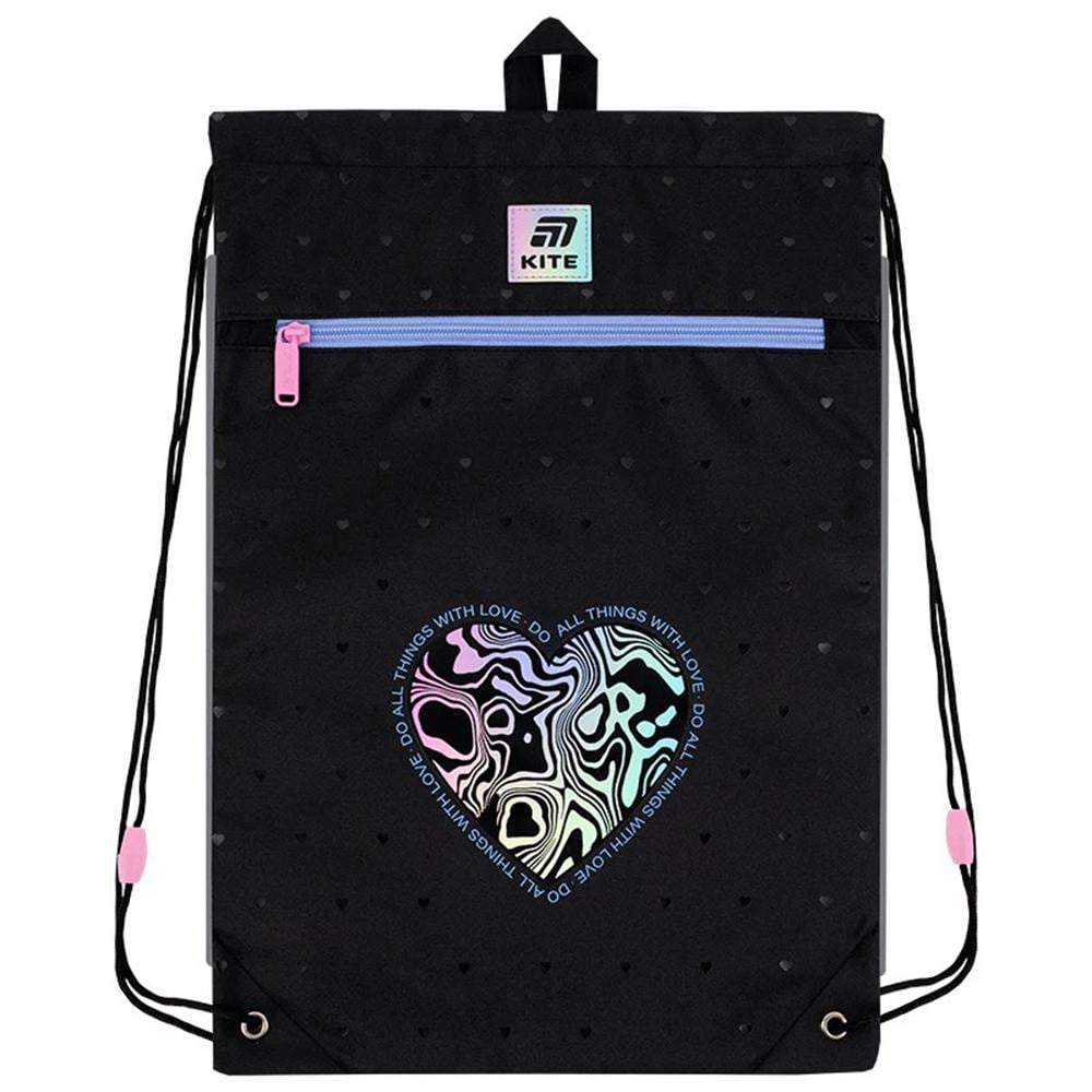 Шкільний набір KITE Education Love is рюкзак/пенал/сумка для взуття (SET_K25-531M-2) - фото 26 Шкільний набір KITE Education Love is рюкзак/пенал/сумка для взуття (SET_K25-531M-2) - фото 26