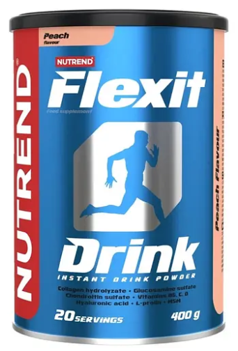 Для суставов и связок коллаген хондропротекторы Nutrend Flexit Drink Персик 400 г