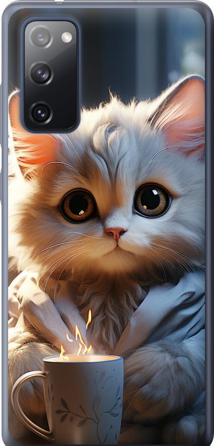 Чехол на Samsung Galaxy S20 FE G780F White cat (5646u-2075-42517)