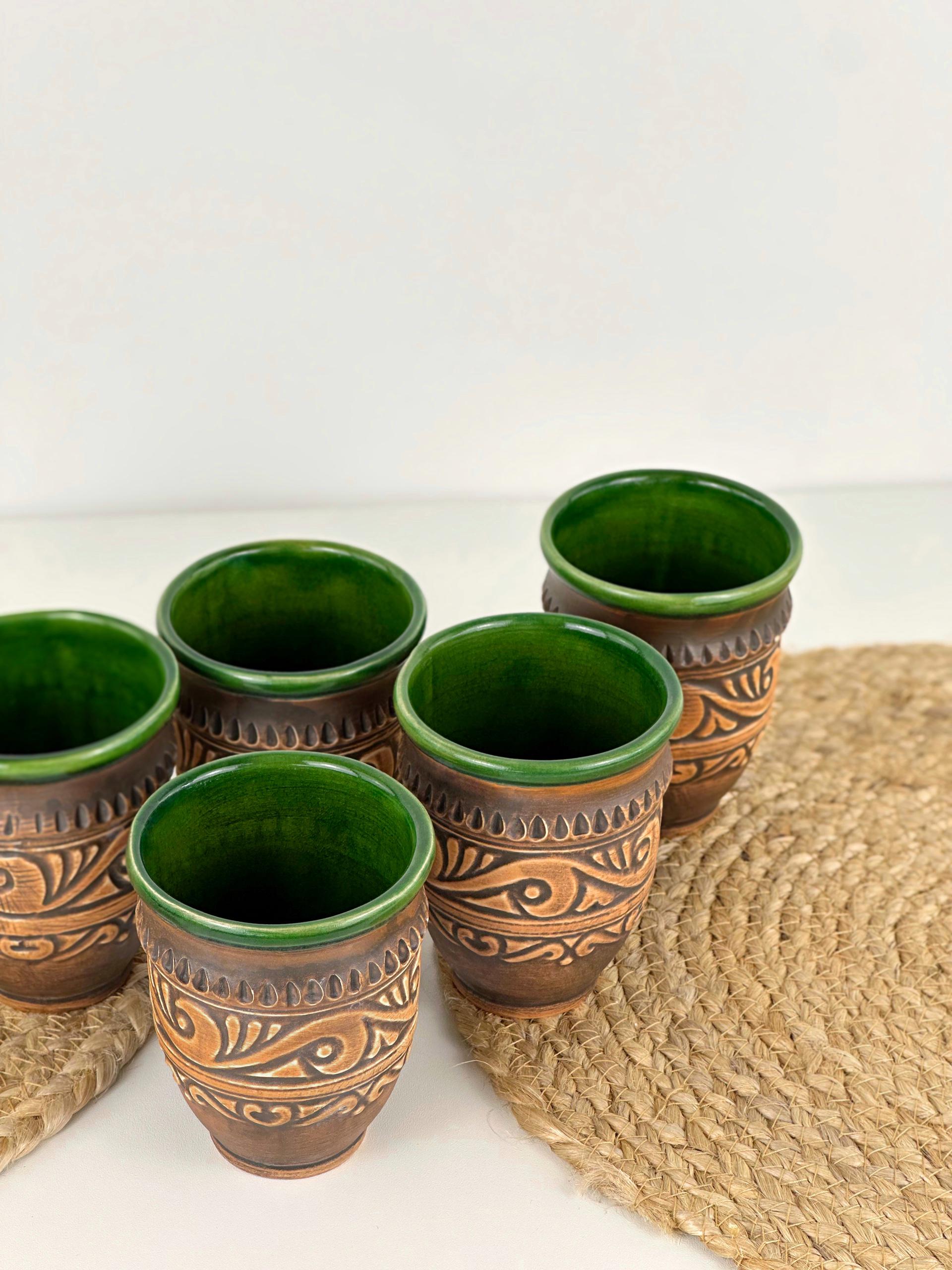 Набор глиняных стаканов Гражда 0,3 л х 6 шт. Коричневый (17019-21) - фото 6 Набор глиняных стаканов Гражда 0,3 л х 6 шт. Коричневый (17019-21) - фото 6