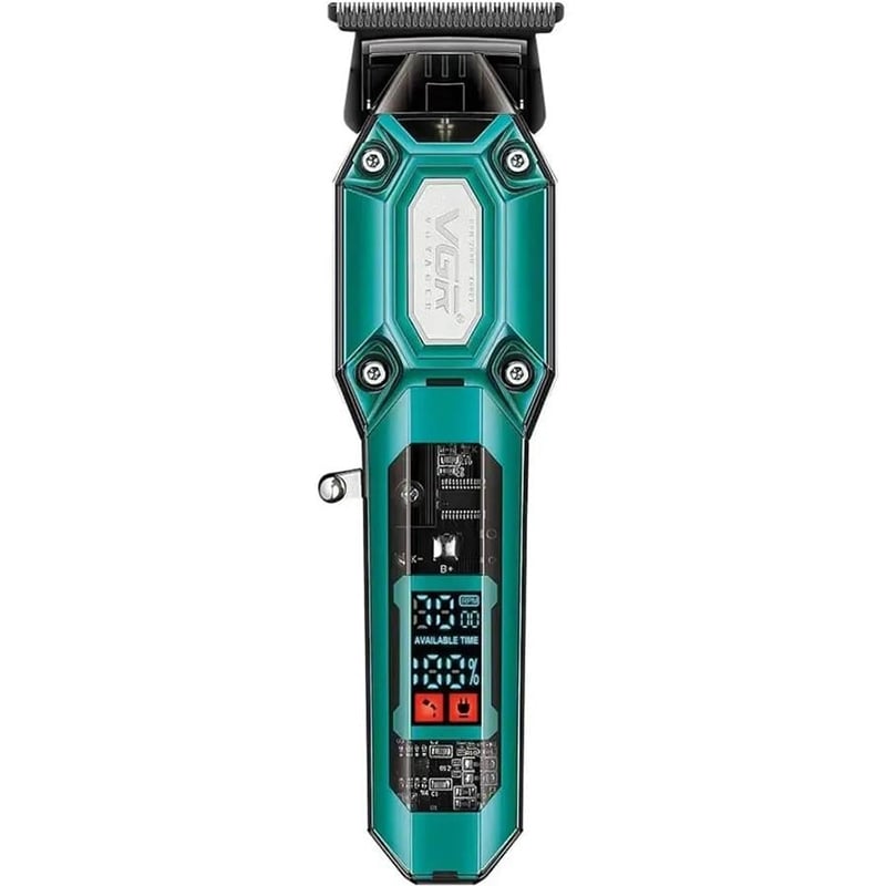 Машинка для стрижки VGR V-900 беспроводная аккумуляторная LED дисплей 5W Green (tf7385)