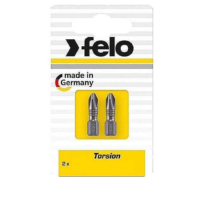 Біта Felo PZ2х25 мм Torsion 1/4" С 6,3 Вox 2 шт. 02102201 (14220)