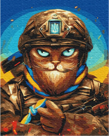 Картина по номерам Brushme Мужественный Котик Марианна Пащук 40х50 см (BS53248) Картина по номерам Brushme Мужественный Котик Марианна Пащук 40х50 см (BS53248)