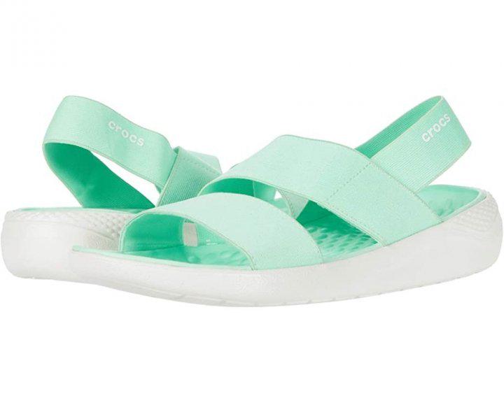 Сандалі Crocs LiteRide Stretch W7/EUR 37-38 Neo Mint/White (7375186) - фото 1