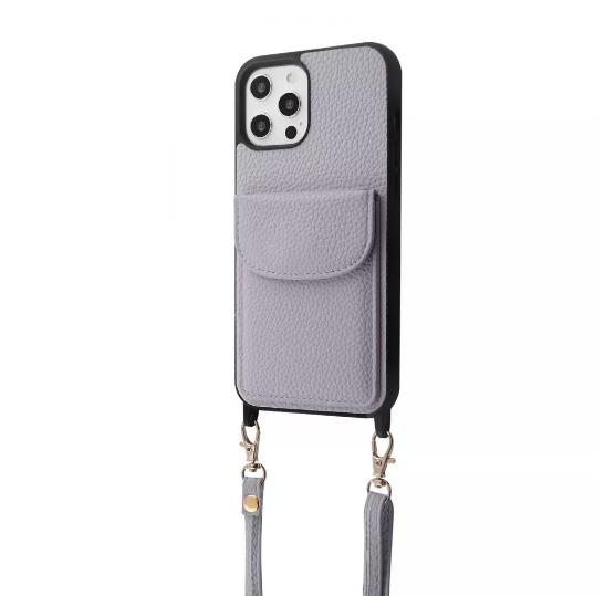 Чехол-накладка для телефона WAVE Leather Pocket Case - iPhone 12 Pro Max light purple (460150008)