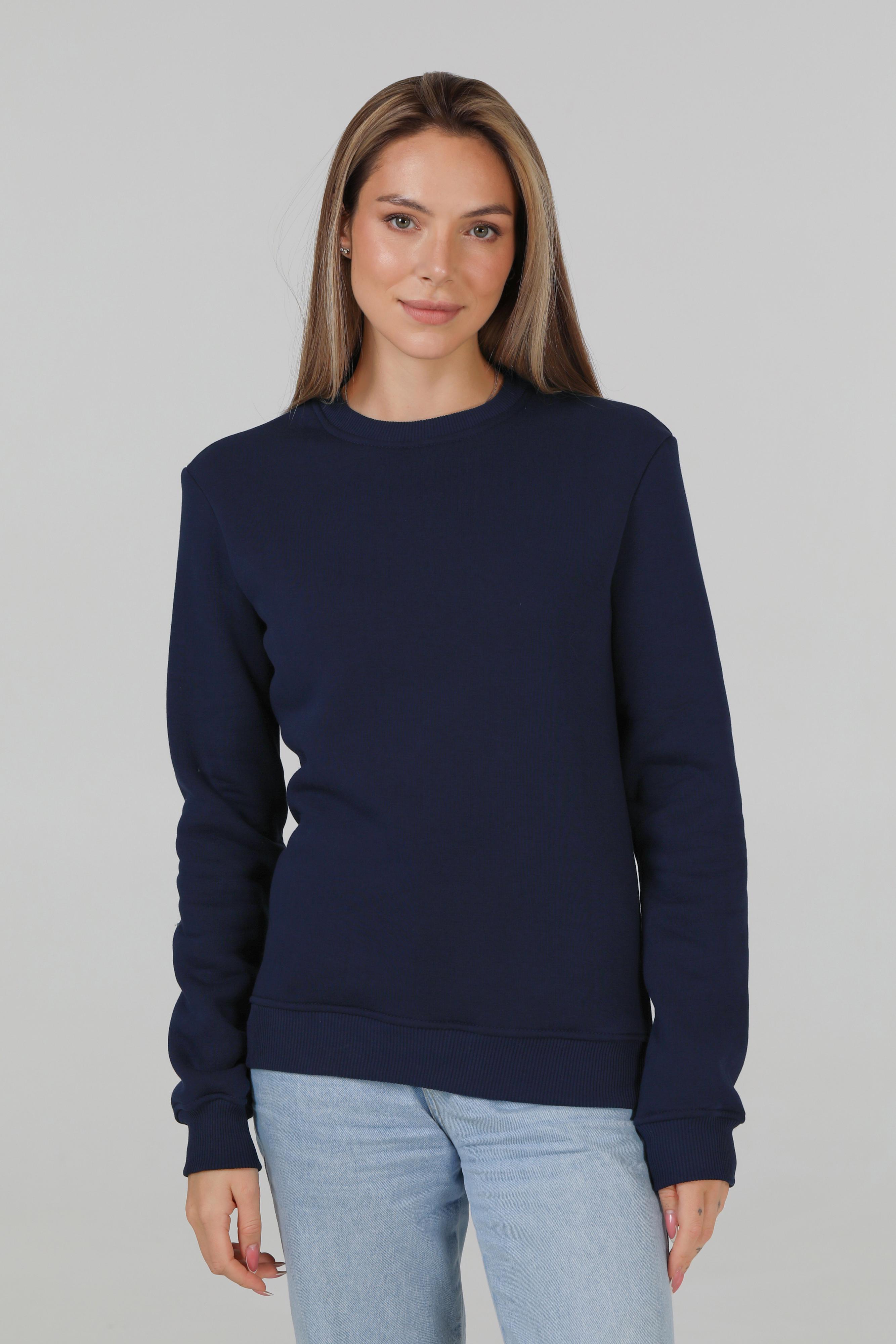 Свитшот утепленный RAY BASIC U0301 UNISEX S Темно-синий - фото 4 Свитшот утепленный RAY BASIC U0301 UNISEX S Темно-синий - фото 4