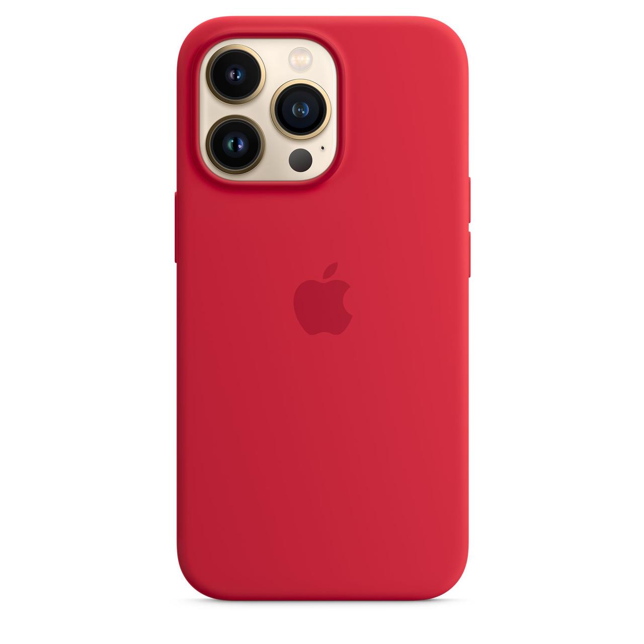 Силіконовий чохол накладка Silicone Case for iPhone 13 Pro Max, Product Red (HC)(A) - фото 4