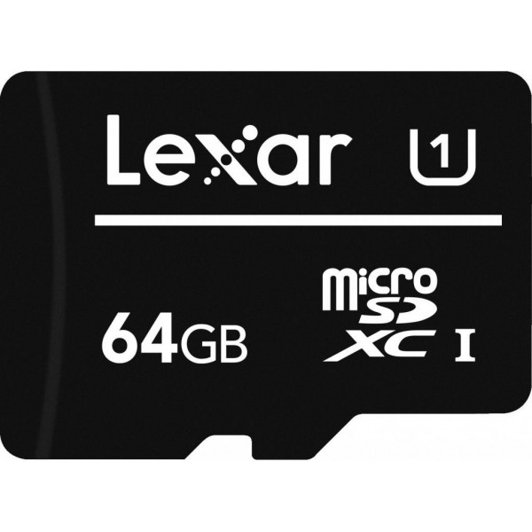 Карта памяти Lexar 64GB microSDHC class 10 UHS-I (LFSDM10-64GABC10) - фото 1