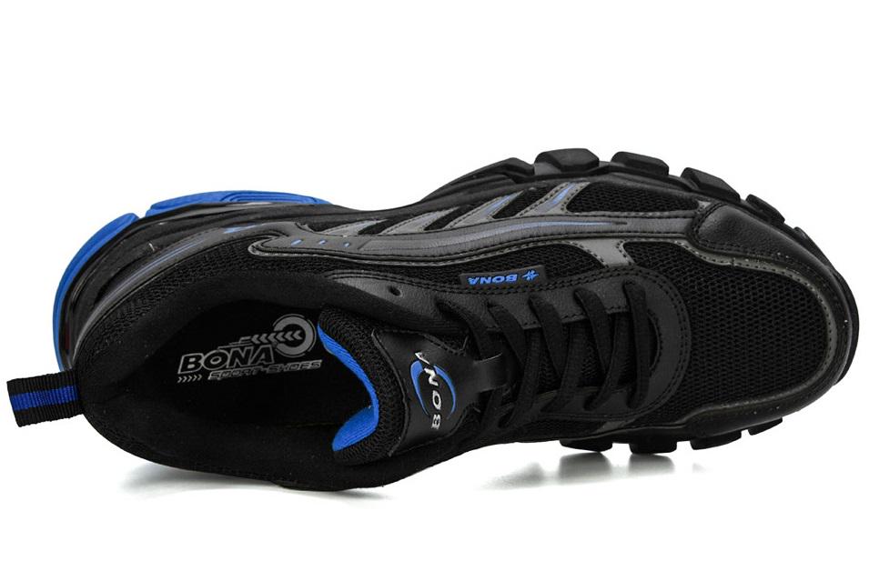 Кросівки чоловічі Bona текстиль/шкіра. р. 43 Чорний/Синій (6805006) - фото 6 Кросівки чоловічі Bona текстиль/шкіра. р. 43 Чорний/Синій (6805006) - фото 6