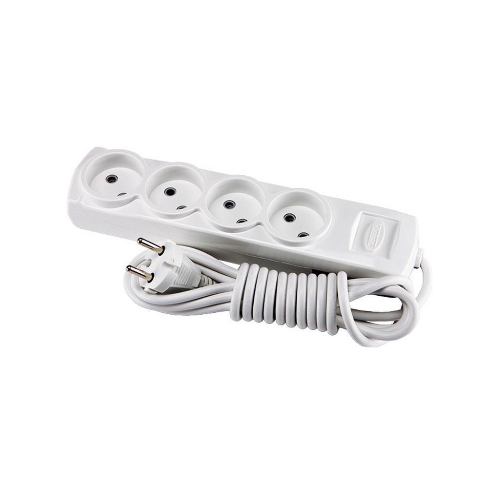 Подовжувач чотиримісний Violux без заземлення 3 м (920360)