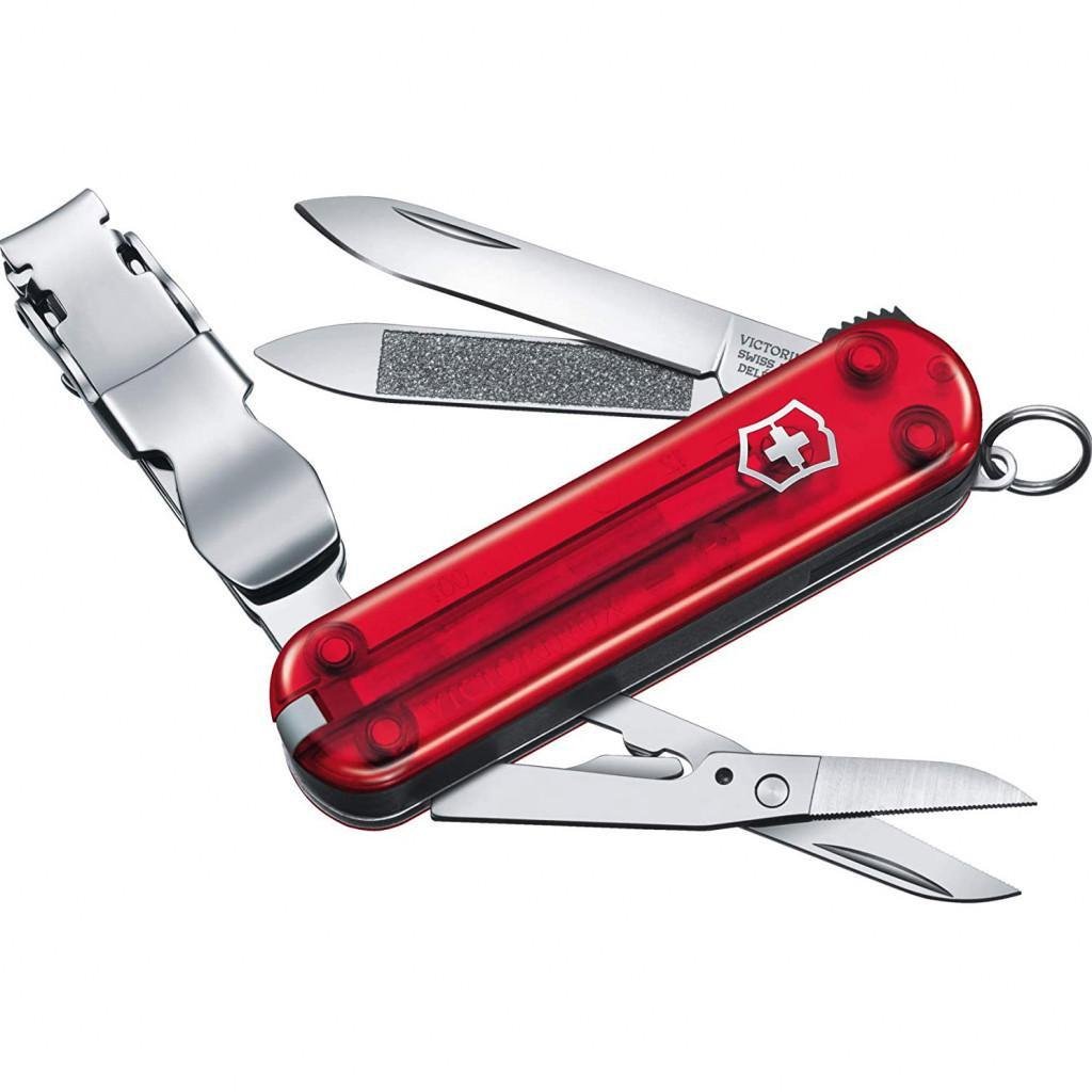 Нож складной охотничий Victorinox NailClip 580 Transparent Red (m374731) Нож складной охотничий Victorinox NailClip 580 Transparent Red (m374731)