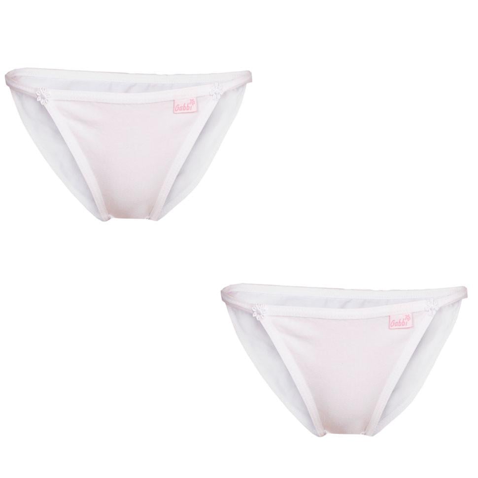 Труси дитячі комплект для дівчинки Gabbi Танга 104 см Білий (8106)